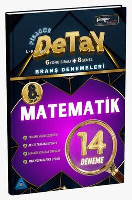 8. Sınıf Pisagor Detay 14`lü Matematik Branş Denemesi | Kolektif | Zek