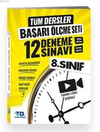 8. Sınıf Tüm Dersler Başarı Ölçme Seti 12 Deneme Sınavı | Kolektif | T