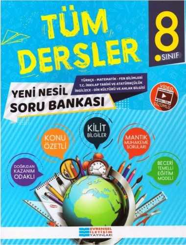 8.Sınıf Tüm Dersler Konu Özetli Soru Bankası | Kolektif | Evrensel İle