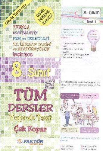 8. Sınıf Tüm Dersler Yaprak Testler | Kolektif | Faktör Yayıncılık