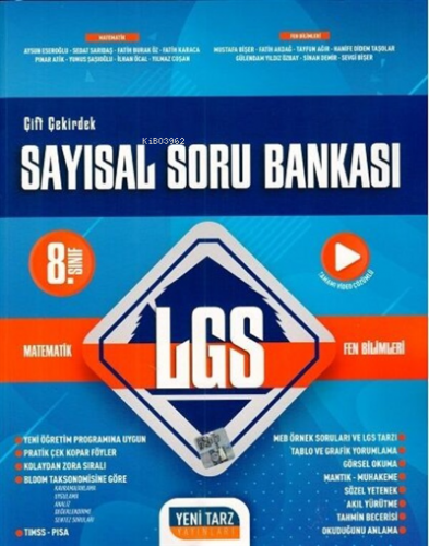 8.Sınıf Yeni Tarz S.B. Sayısal Soru Bankası - 2022 | Kolektif | Yeni T