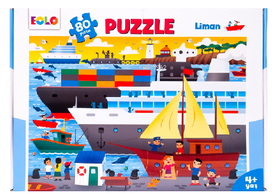 80 Parça Yer Puzzle – Liman | | Eolo Yayıncılık