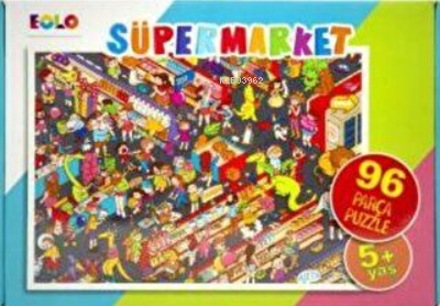 96 Parça Yer Puzzle - Süpermarket | | Eolo Yayıncılık