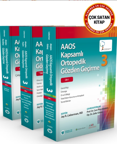 AAOS Kapsamlı Gözden Geçirme - 3 Cilt | Jay R. Lieberman | Güneş Tıp K