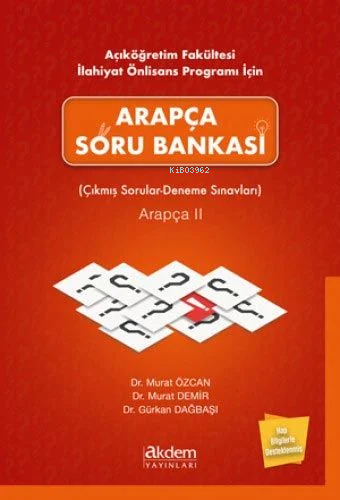 Açıköğretim Fakültesi İlahiyat Önlisans Programı İçin Arapça Soru Bank