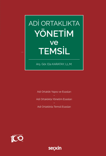 Adi Ortaklıkta Yönetim ve Temsil | Ela Karatay | Seçkin Yayıncılık