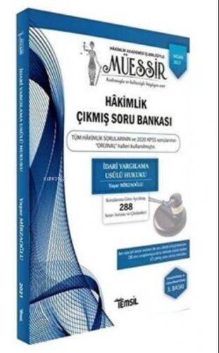 Adli-İdari Hakimlik Çıkmış Soru Bankası ve Çözümleri İdari Yargılama U