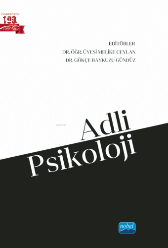 Adli Psikoloji | Melike Ceylan | Nobel Akademik Yayıncılık