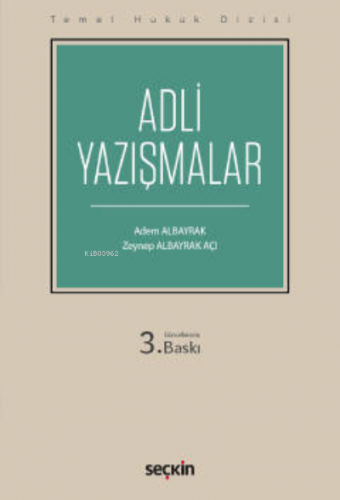 Adli Yazışmalar (THD) | Adem Albayrak | Seçkin Yayıncılık