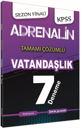 Adrenalin KPSS Vatandaşlık Tamamı Çözümlü 7 Deneme | Kolektif | Tercih