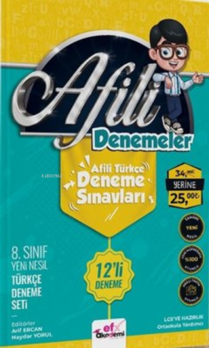 Afili Denemeler;Afili Türkçe Deneme Sınavları | Kolektif | Efx Akademi