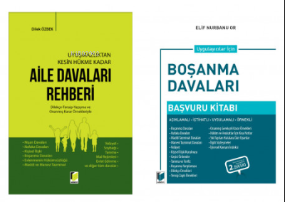 Aile Davaları Rehberi + Boşanma Davaları Başvuru Kitabı (2 Kitap Kampa