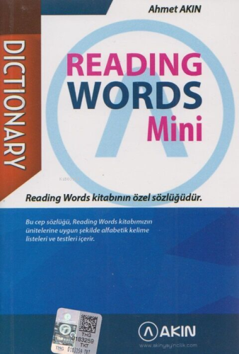 Akın Dil Yayınları Reading Words Mini Dictionary | Kolektif | Akın Dil