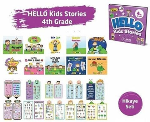 Akın Publishing Yayınları 4. Sınıf Hello Kids Stories | Bilge Bağcı | 