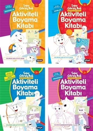 Aktiviteli Boyama Kitapları Seti (4 Kitap Takım) | Kolektif | Pogo Çoc