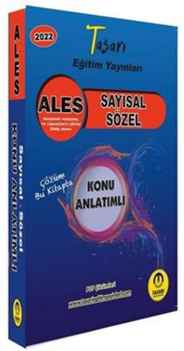 ALES Matematik Türkçe Konu Anlatımı Tasarı Eğitim Yayınları | İbrahim 