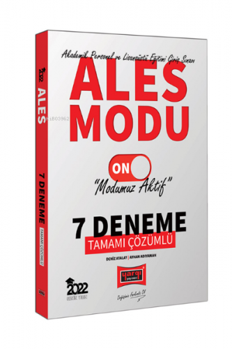 ALES Modu Tamamı Çözümlü 7 Deneme | Ayhan Adıyaman | Yargı Yayınevi