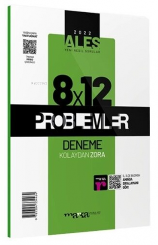 ALES Yeni Nesil 8x12 Tamamı Video Çözümlü Problemler Deneme Marka Yayı