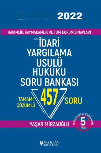 Alesta İdari Yargılama Usul Hukuku Soru Bankası | Yaşar Mirzaoğlu | Le