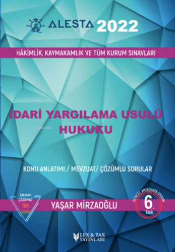 Alesta İdari Yargılama Usulü Hukuku Konu Anlatımı | Yaşar Mirzaoğlu | 