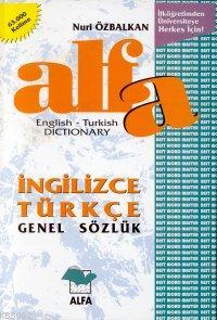 Alfa İngilizce Türkçe Genel Sözlük English-Turkish Dictionary; 61.000 