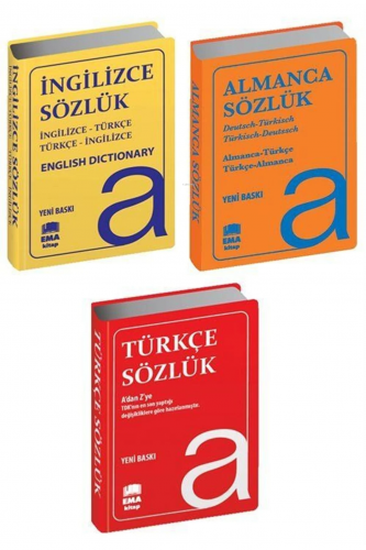 Almanca Ingilizce Türkçe Sözlükler (3 Kitap Set Biala Kapak) | Kolekti