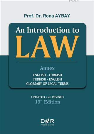 An Introduction To Law | Rona Aybay | Der Yayınları