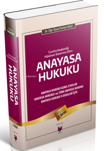 Anayasa Hukuku | Ferhat Uslu | Adalet Yayınevi