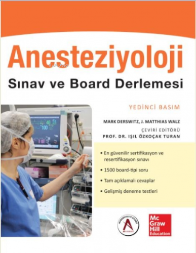 Anesteziyoloji Sınav ve Board Derlemesi | Mark Derswitz | Akademisyen 