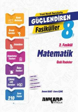 Ankara Yayıncılık 8. Sınıf Matematik Güçlendiren 2. Fasikül | Emre Eşm