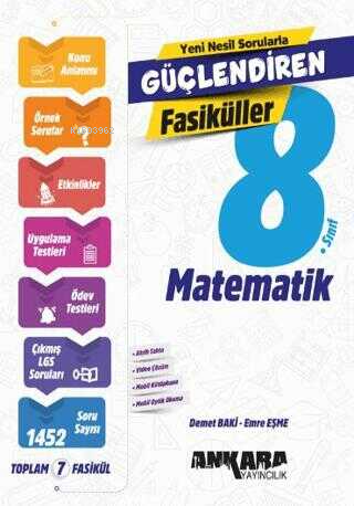 Ankara Yayıncılık 8. Sınıf Matematik Güçlendiren Fasiküller | Demet Ba