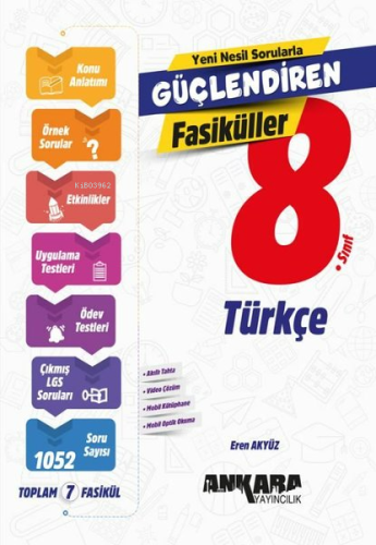 Ankara Yayıncılık 8. Sınıf Türkçe Güçlendiren SET Fasiküller | Eren Ak