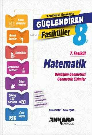 Ankara Yayıncılık Matematik Güçlendiren 7. Fasikül | Demet Baki | Anka