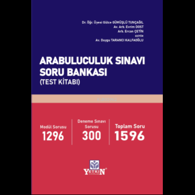 Arabuluculuk Sınavı Soru Bankası | Kolektif | Yetkin Yayınları