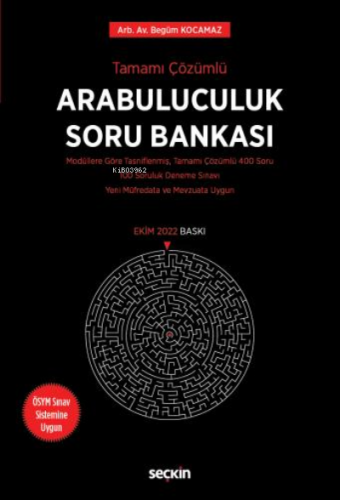 Arabuluculuk Soru Bankası | Begüm Kocamaz | Seçkin Yayıncılık