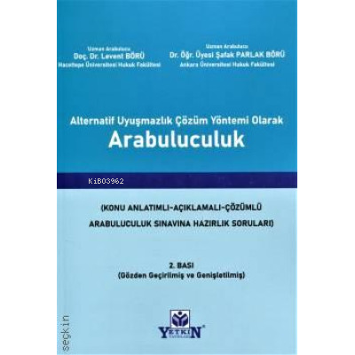 Arabuluculuk | Levent Börü | Yetkin Yayınları