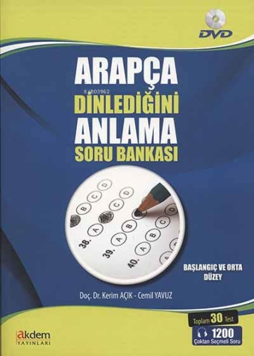 Arapça Dinlediğini Anlama Soru Bankası | Kerim Açık | Akdem Yayınları