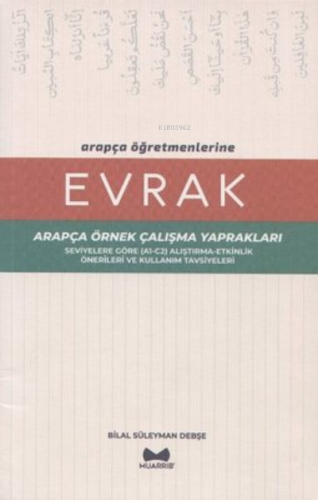 Arapça Öğretmenlerine Evrak | Bilal Süleyman Debşe | Muarrib