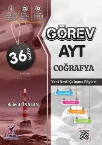 Armada Görev Yks Ayt Coğrafya Yeni Nesil Çalışma Föyleri (36 Hafta) | 