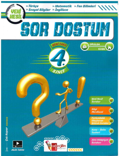 Artı Eğitim 4. Sınıf Okulda Evde Sor Dostum | Kolektif | Artı Eğitim Y