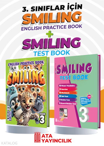 Ata Yayıncılık 3. Sınıf Smiling English Practice Book + Smiling Test B