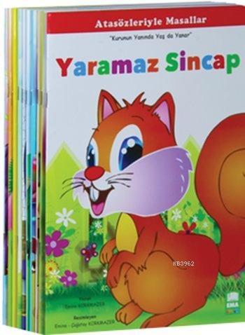 Atasözleriyle Masallar Seti (Düz Yazılı); 10 Kitap Takım | Emine Korkm