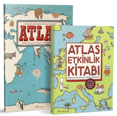 Atlas Set (2 Kitap Takım) | Aleksandra Mizielinska | Domingo Yayınevi