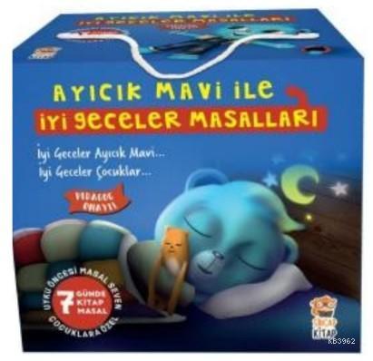 Ayıcık Mavi ile İyi Geceler Masalları Seti (7 Kitap) | Melek Dinçer | 