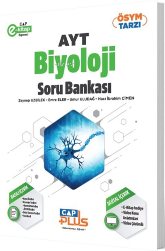 AYT Biyoloji Plus Serisi Soru Bankası | Zeynep Uzbilek | Çap Yayınları