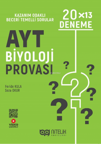 AYT Biyoloji Provası 20*13 Deneme | Feride Kula | Nitelik Yayınları