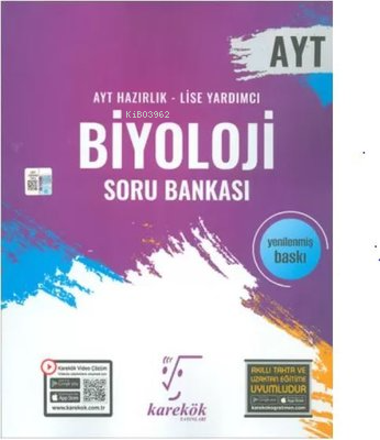 AYT Biyoloji Soru Bankası | Kolektif | Karekök Yayınları (Hazırlık)