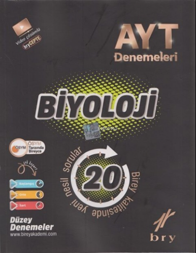 AYT - Branş Denemeleri - Biyoloji (20 li) | Kolektif | Birey Yayıncılı