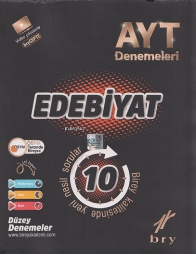 AYT - Branş Denemeleri - Edebiyat (10 lu) | Kolektif | Birey Yayıncılı