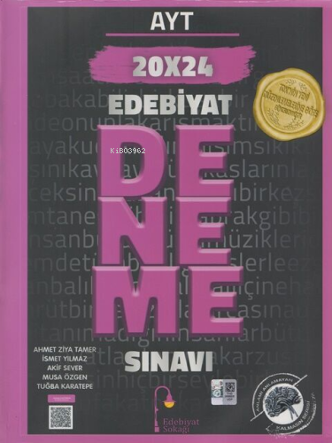 AYT Edebiyat 20 x 24 Deneme Sınavı | Ahmet Ziya Tamer | Edebiyat Sokağ